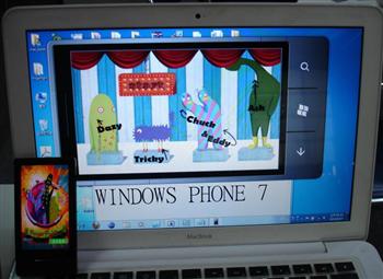 2010東京電玩展首款WINDOW Phone 7 遊戲 –Finger Fighting，由龍華科大製作