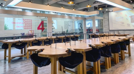 龍華科大斥資近千萬元，將文創系各專業教室及公共場域重新設計。