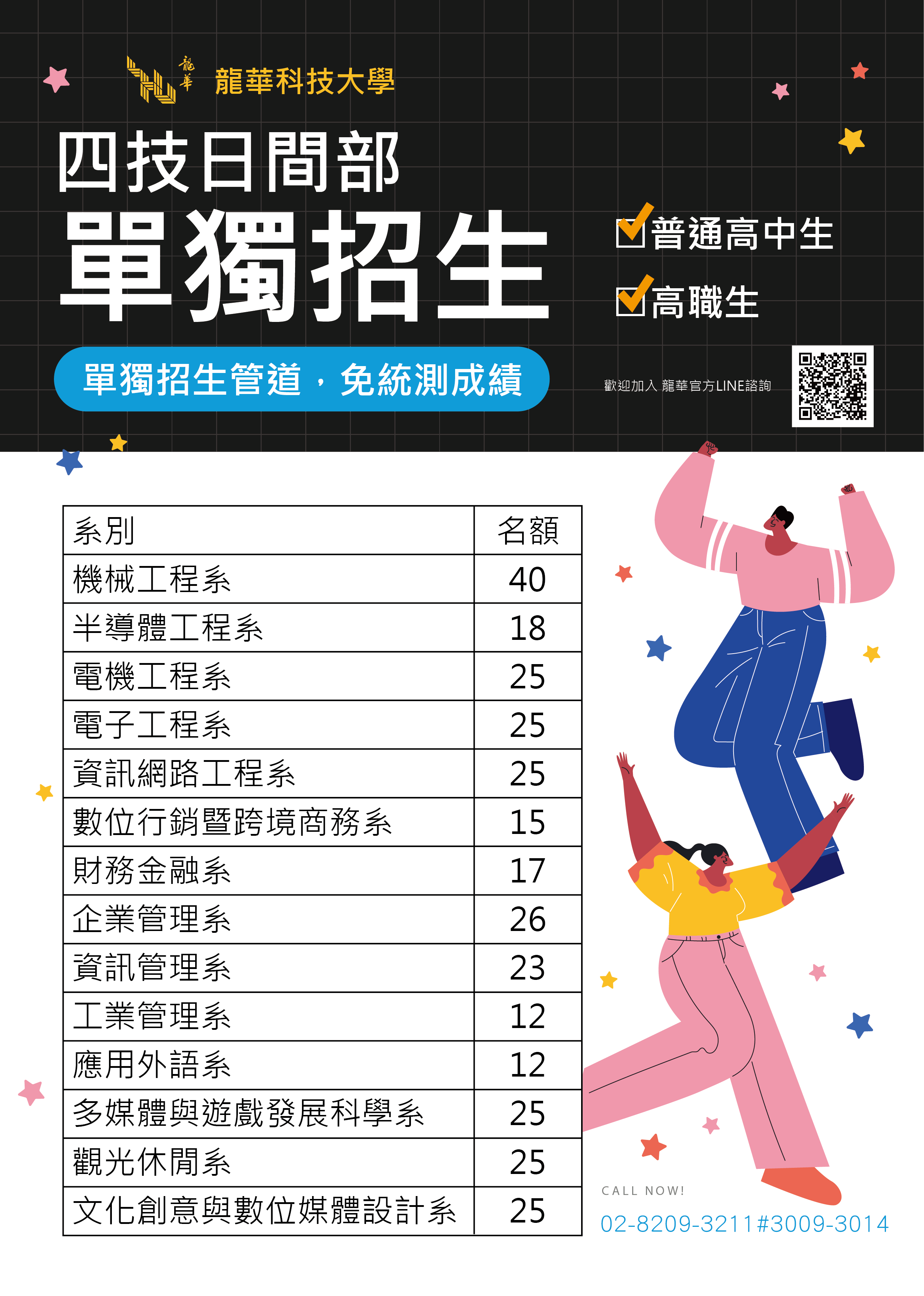 四技單獨招生海報