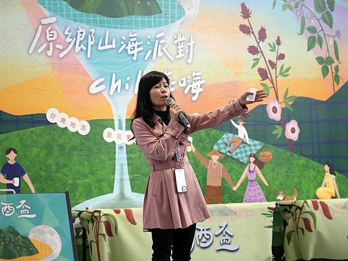 台北市客委會池婉宜副主委到場為選手加油打氣。