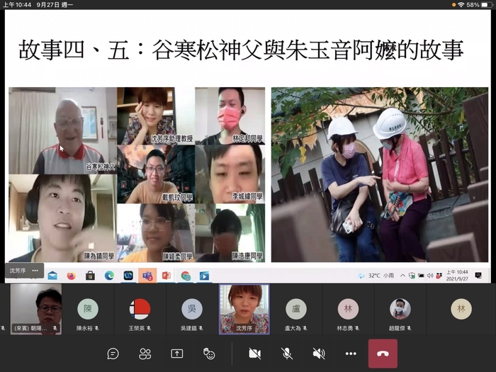 龍華科大師生透過諮詢訪談錄影方式，忠實紀錄院民個人的獨特生命經歷。