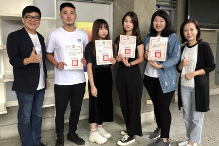 龍華科大文創系師生《發財好Easy》，獲得桃市「稅創意E起來」租稅微電影競賽佳作。圖片