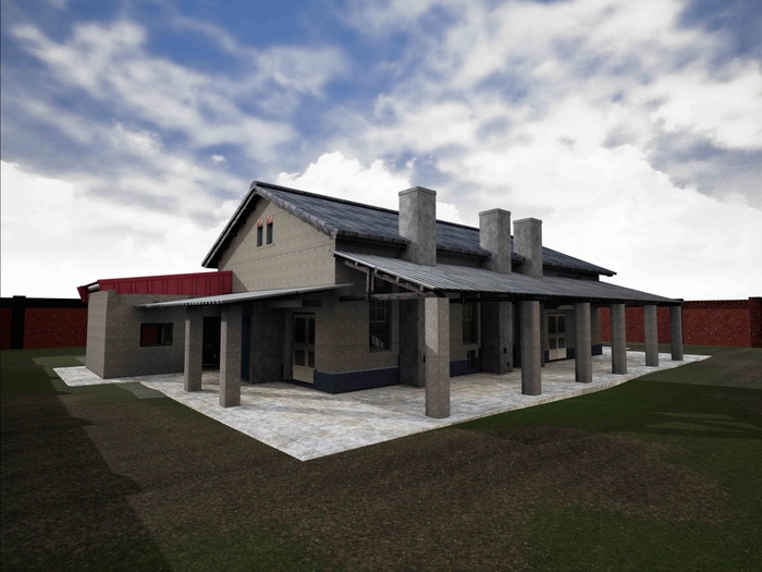 《重建樂生療養院：大廚房》，按照現實比例重建、每個細節都盡可能地還原至原有樣貌