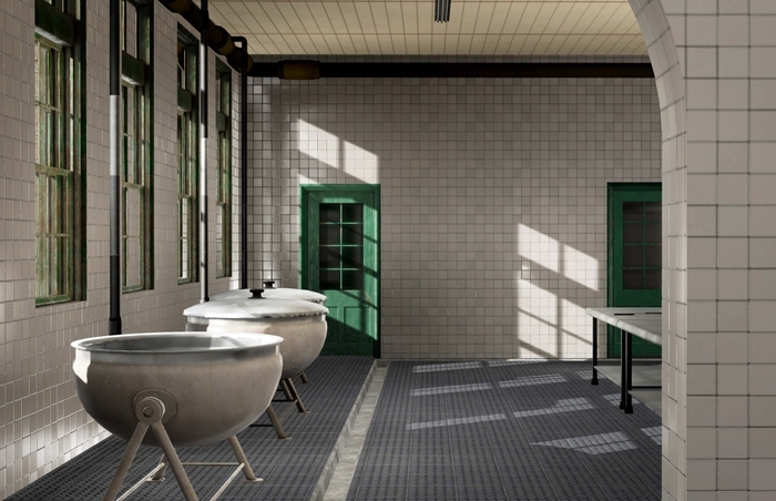 透過《重建樂生療養院：大廚房》，參觀者頭戴VR眼鏡，就能夠親身體驗歷史建物風華。