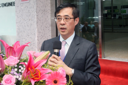 教育部政次姚立德致詞期許3D數位電路板設計暨智慧製造類產線工廠，成為產業聚落一條龍的人才培育基地。