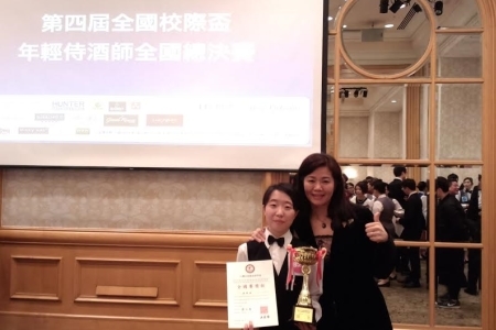 圖為觀光唐薇媛同學奪得全國第二名。