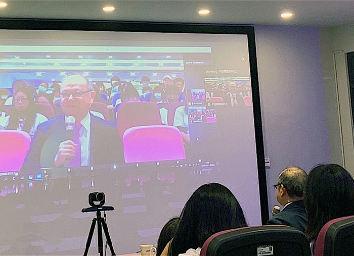 因COVID-19疫情影響，海峽兩岸航海文化節」系列活動透過視頻方式進行評選及交流。圖片