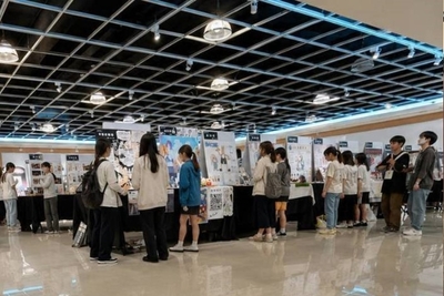 圖:龍華科大以學生為策展核心,融合體驗設計、永續創意與實作教育,讓校園展覽走向國際舞台。(龍華科技大學提供)