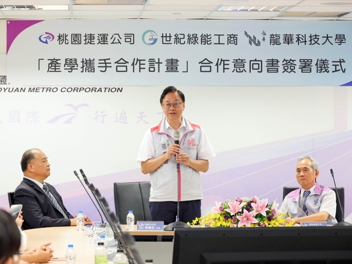 市長張善政期盼打造一條技能道路，共創產學雙贏。（桃園市政府提供）