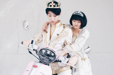 龍華科大PBL影視專班學生王筱晴、廖本崴作品「我的Mr. Right」，獲得PGO 摩特動力機車網紅大使創意廣告影片競賽佳作。圖片