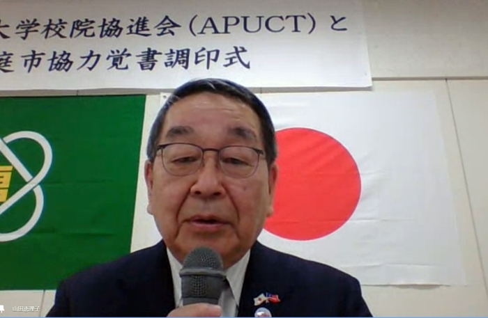 惠庭市長原田裕期待協助台灣學校在該市深化國際教育。