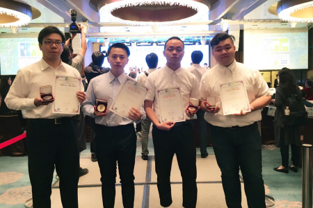龍華科大化材系師生團隊，參加2018 IIIC國際創新發明競賽，獲得5金4銀佳績。